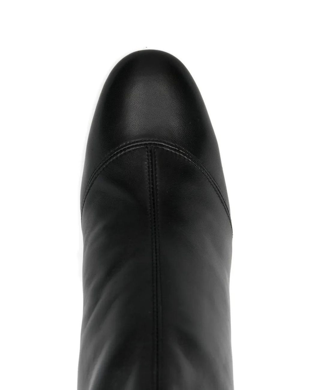 Francesco Russo Black 75Mm Leather Zipped-Back Ankle Boots