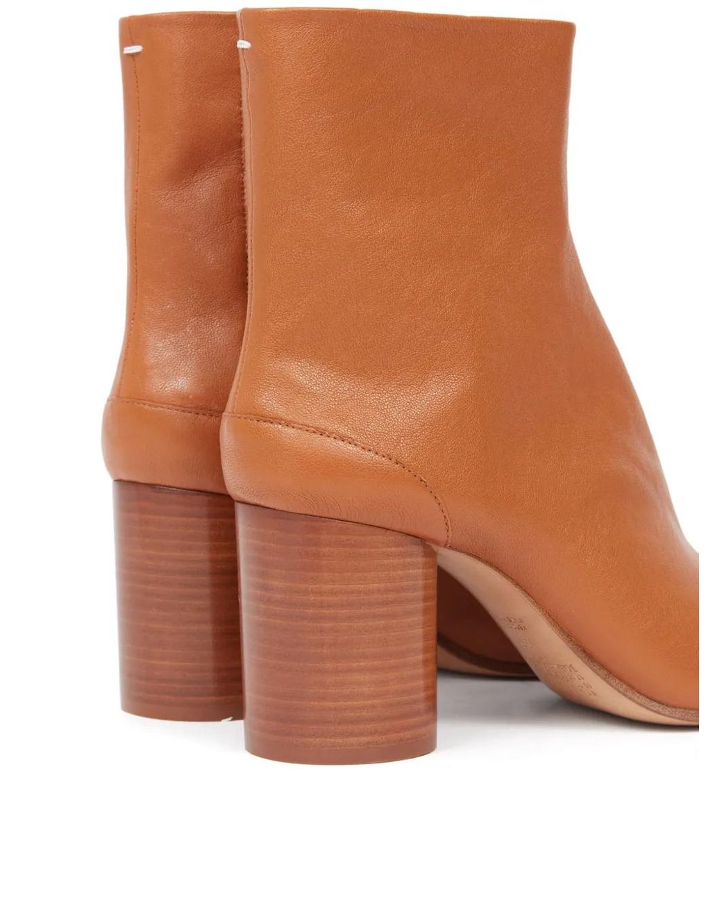 Maison Margiela Brown Split Toe Mini Ankle Boots