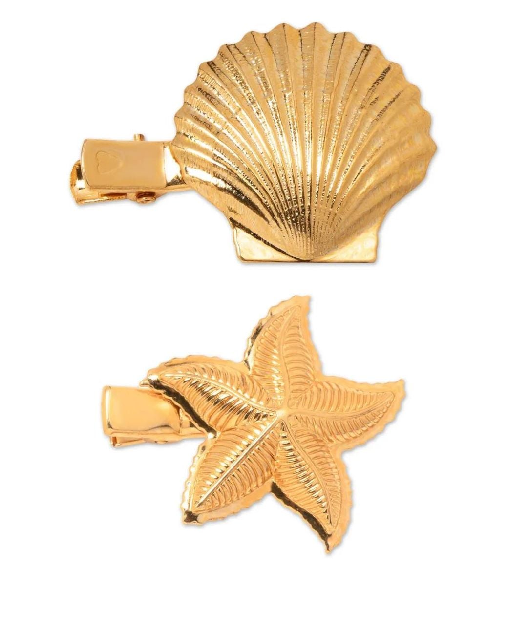 Jennifer Behr Metallic Oceane Barrette (Set Of Two)