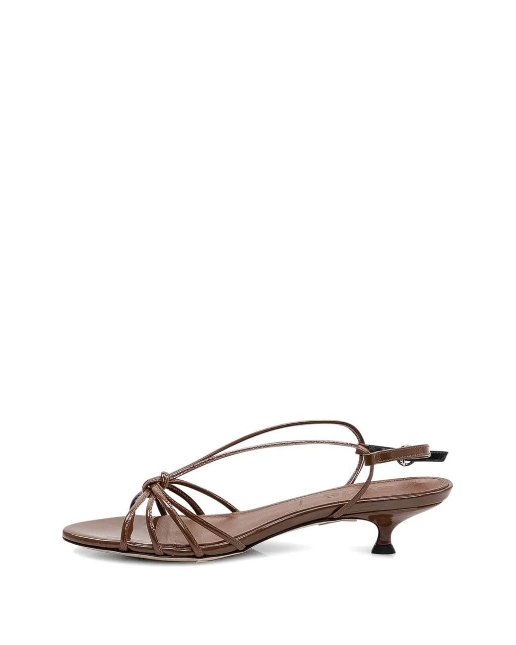 Aeyde Brown Amara Sandalen Mit Geknoteten Riemen