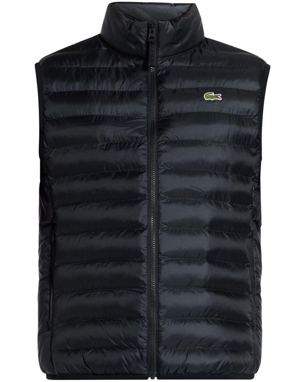 Lacoste Padded Gilet in Black for Men Lyst UK