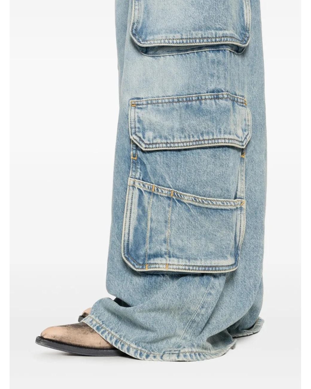 DIESEL Blue Cargo Denim Jeans