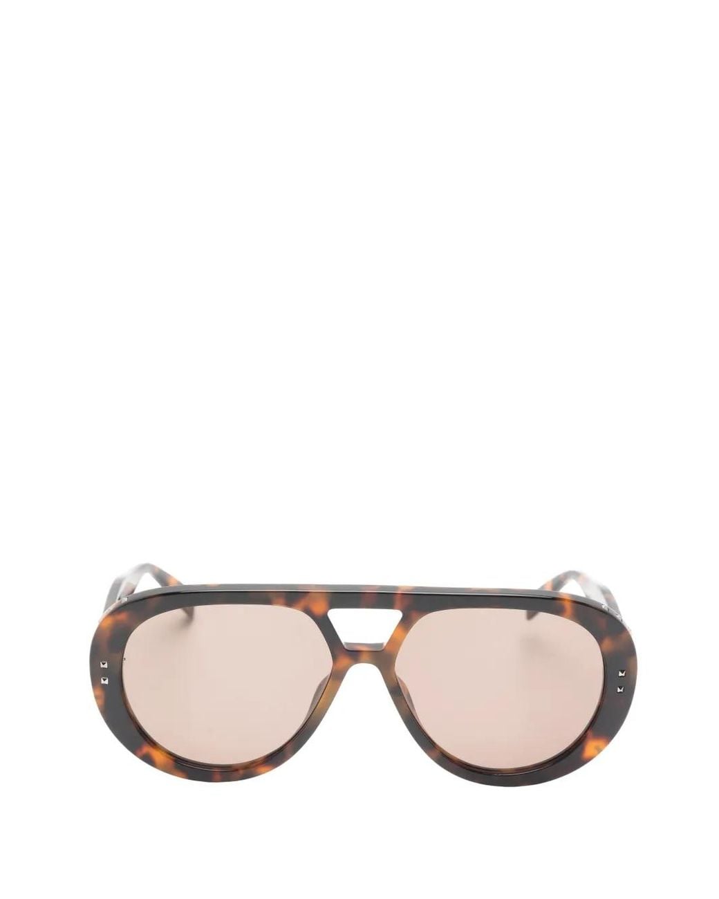 Zadig & Voltaire Pink Tortoiseshell-Effect Stud-Embellished Sunglasses