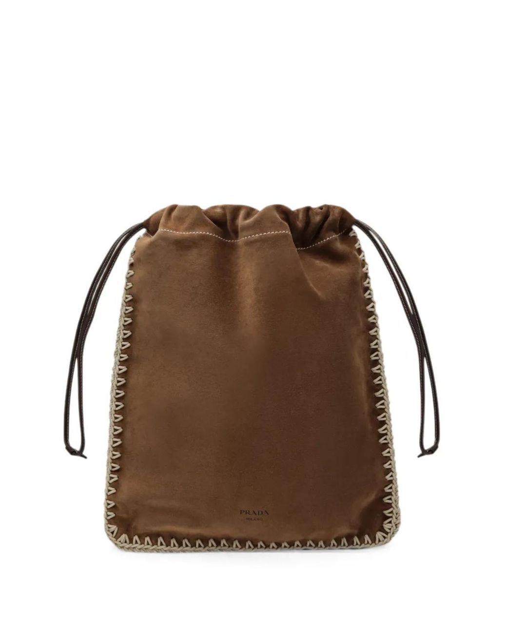 Borsa A Secchiello Wish di Prada in Brown