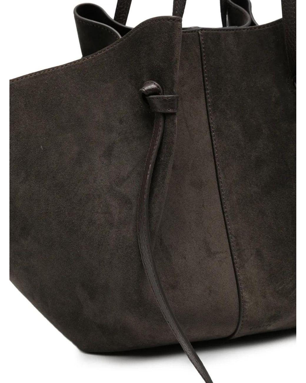Yuzefi Black Mochi Suede Tote Bag