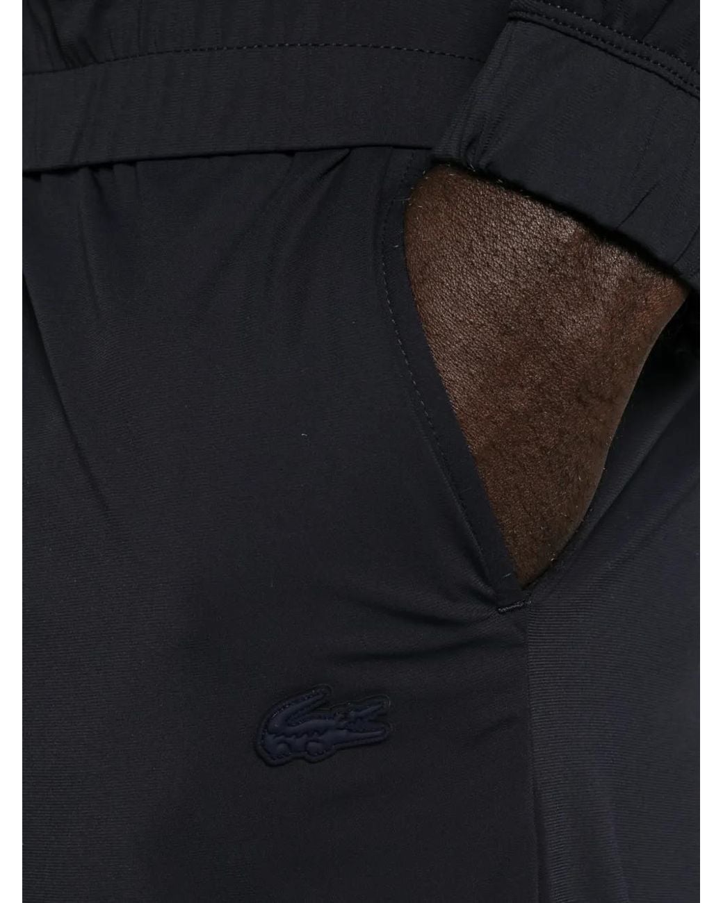 Lacoste Blue Logo-Patch Track Pants for men