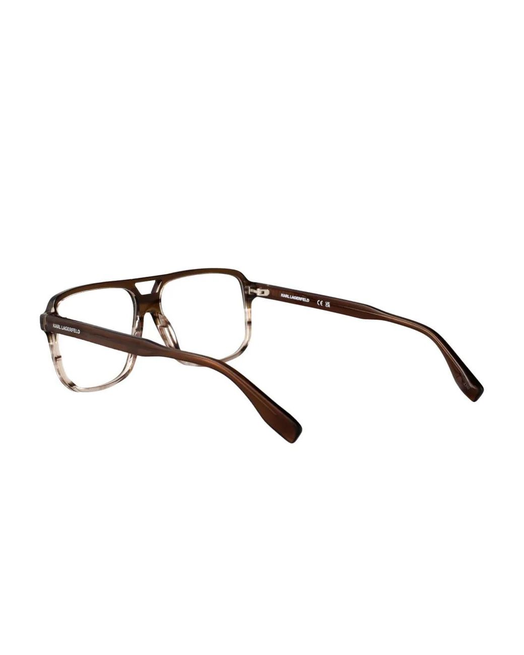 Karl Lagerfeld Eckige Brille in Brown für Herren