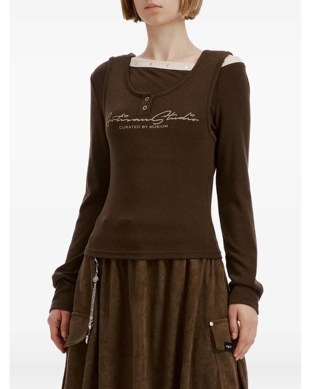Musium Div. Brown Layered Jersey