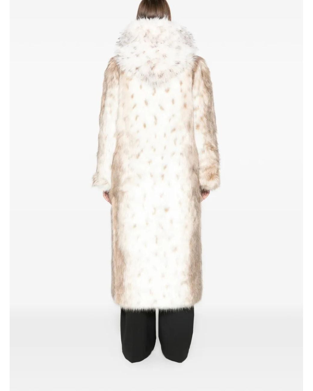 DUCIE Natural Dina Faux-Fur Coat