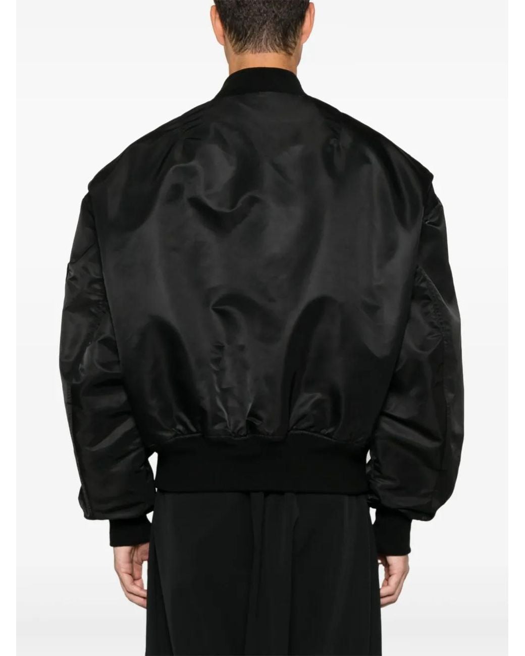 Entire studios Black Broad Bomber Jacket