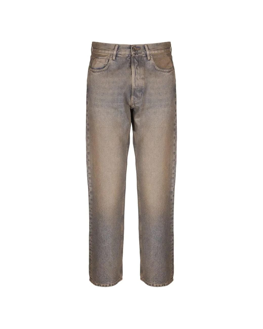 Haikure Gray Ziggy Faded-Effect Jeans for men