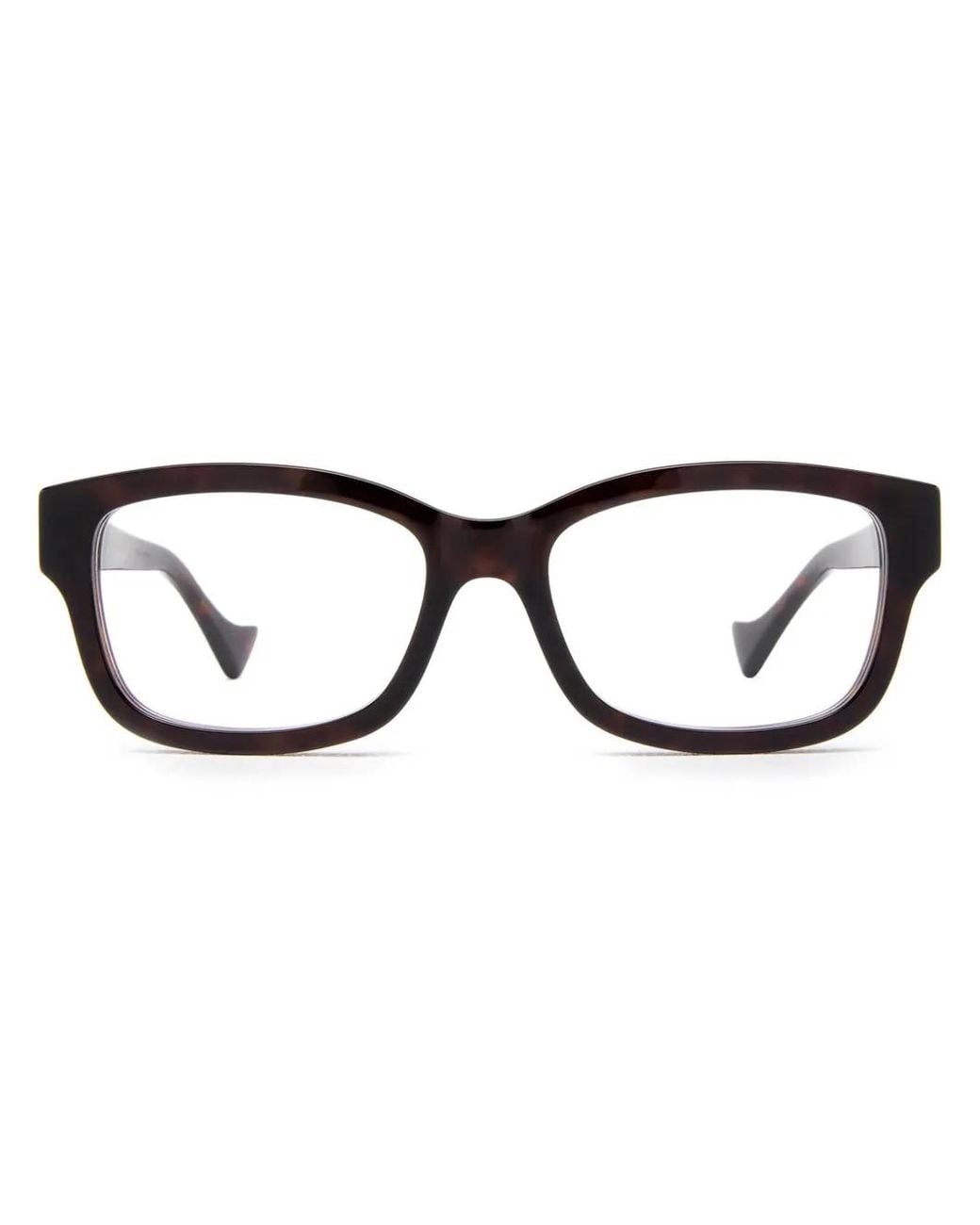Gucci Black Brille Mit Eckigem Gestell