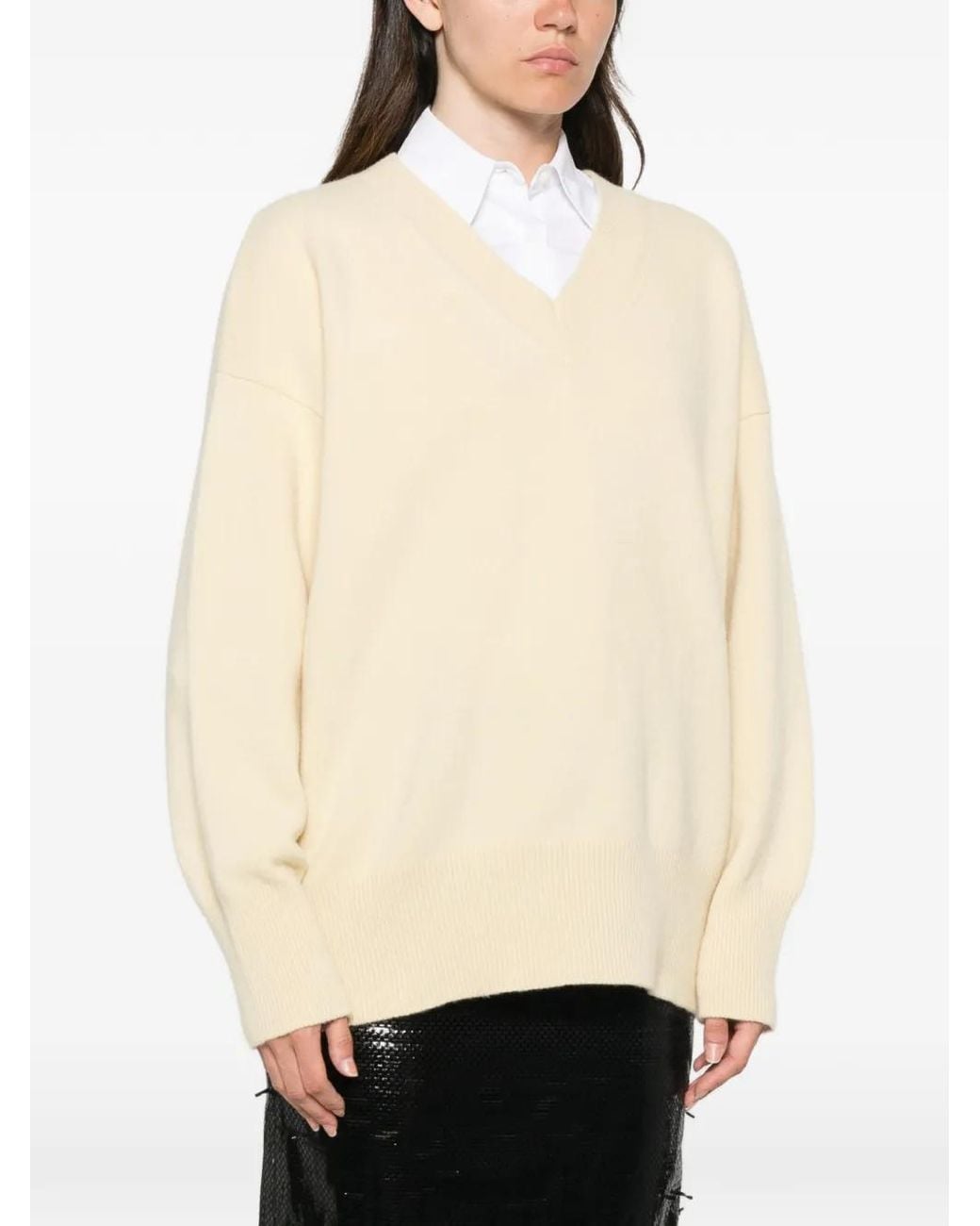 Rohe Natural V-Neck Sweater