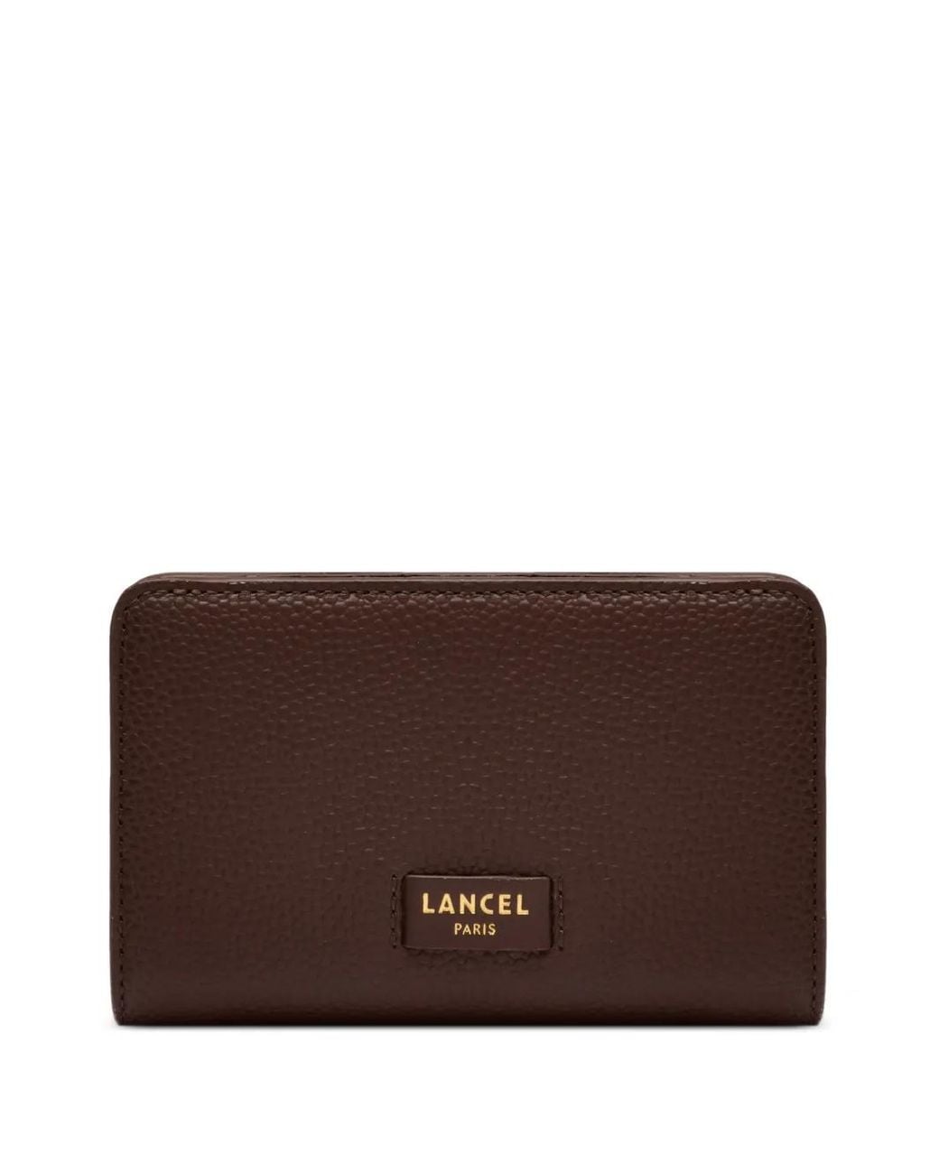 Lancel Brown Ninon Rectangular-Zip Leather Wallet