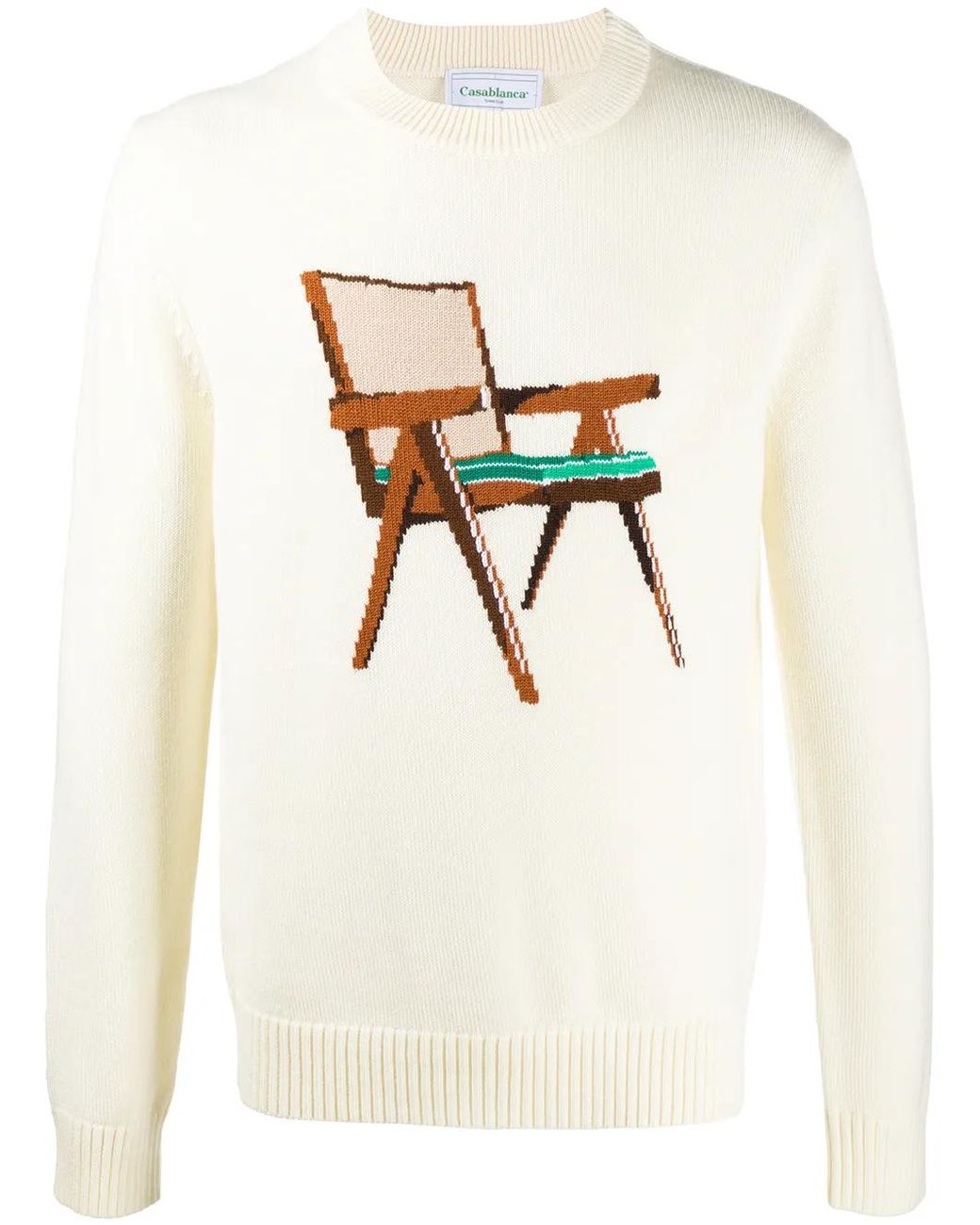 Casablanca Multicolor Intarsia Chair Knit Jumper for men