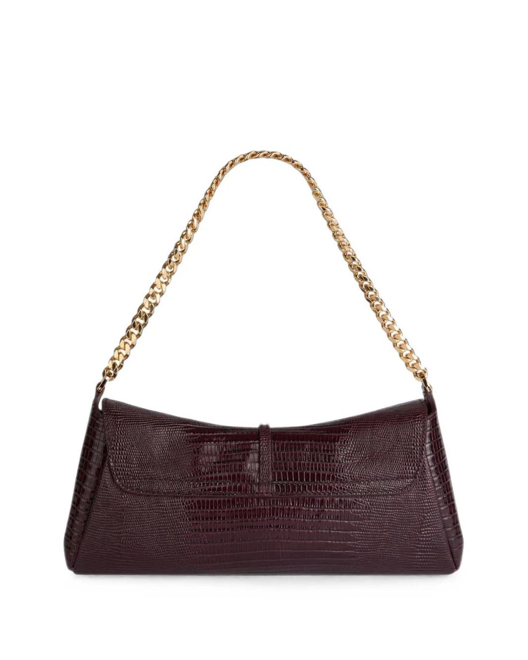 Balmain Purple Embossed-Leather Metropolis Bag