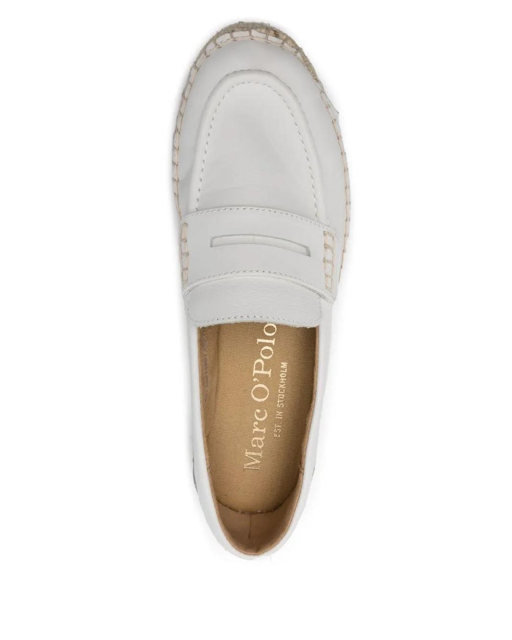 Marc O' Polo White Leather Espadrilles