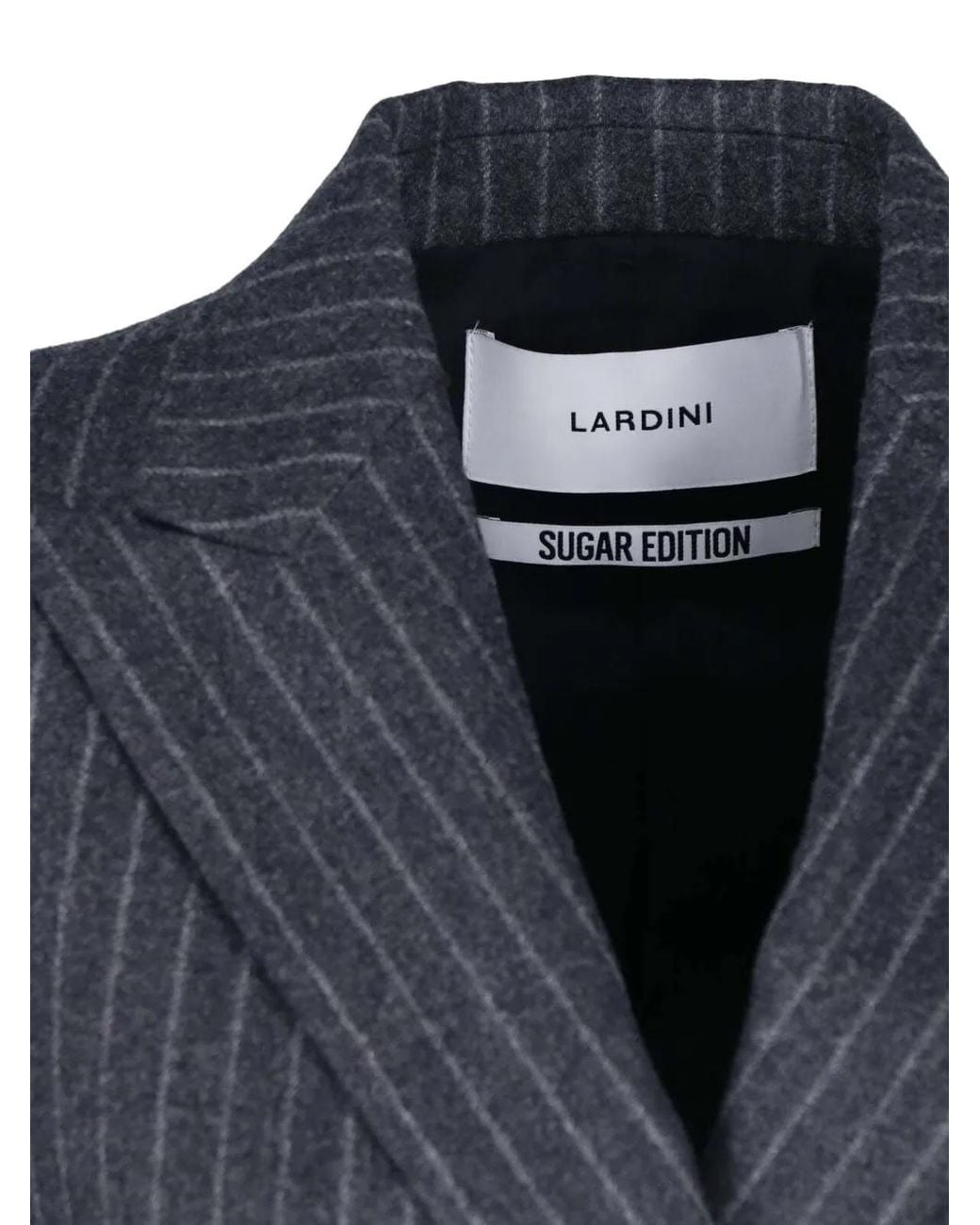 Lardini Blue Pinstripe Double-Breasted Blazer