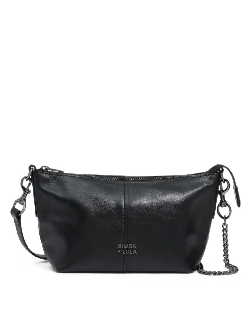 Bimba Y Lola Black Petit Sac Madrid En Cuir