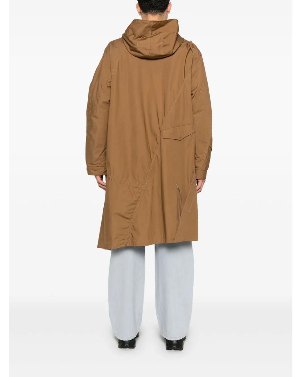 Undercover Brown Hooded Coat for men