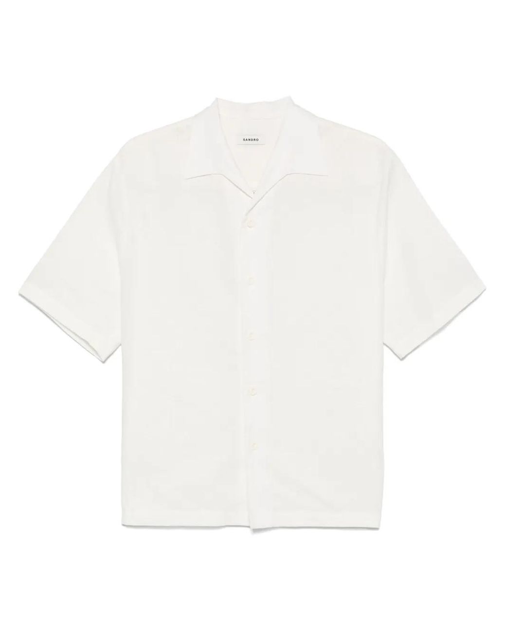 Camisa Con Botones Sandro de hombre de color White