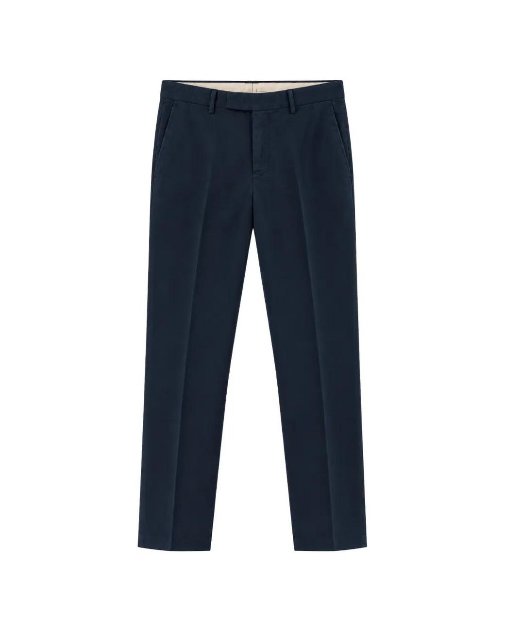PT Torino Blue Logo-Plaque Tailored Trousers for men