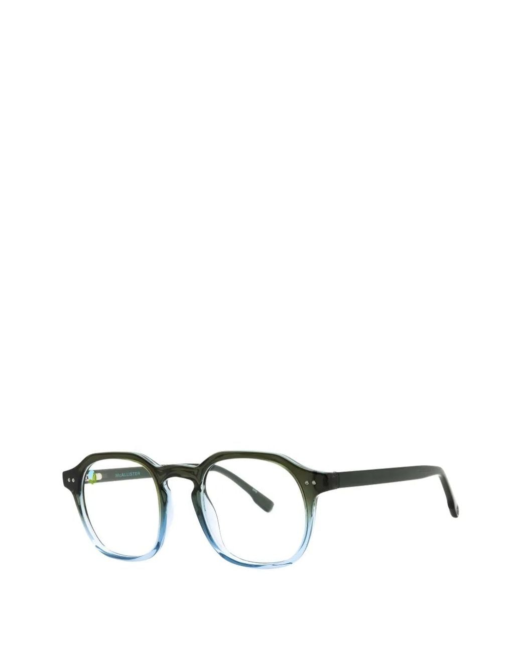 MCALLISTER Blue Square-Frame Glasses for men