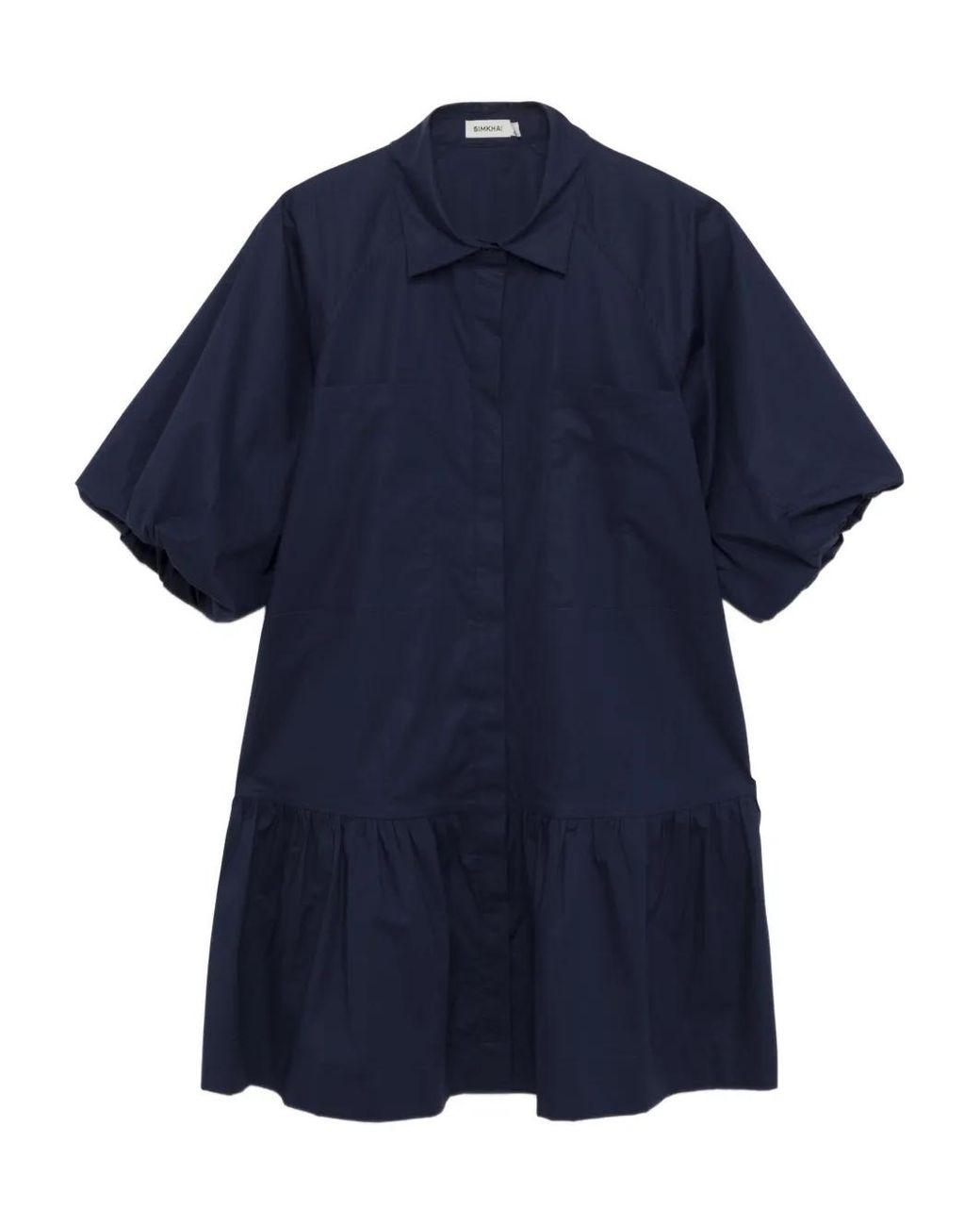 Jonathan Simkhai Blue Crissy Shirt Dress