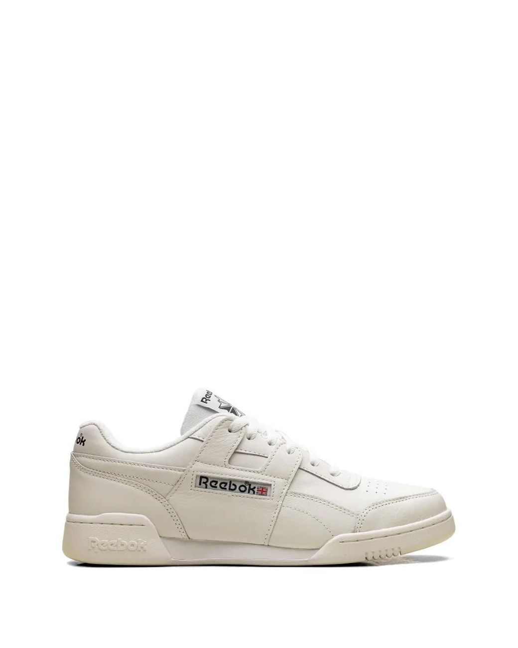 Reebok White Workout Plus Sneakers