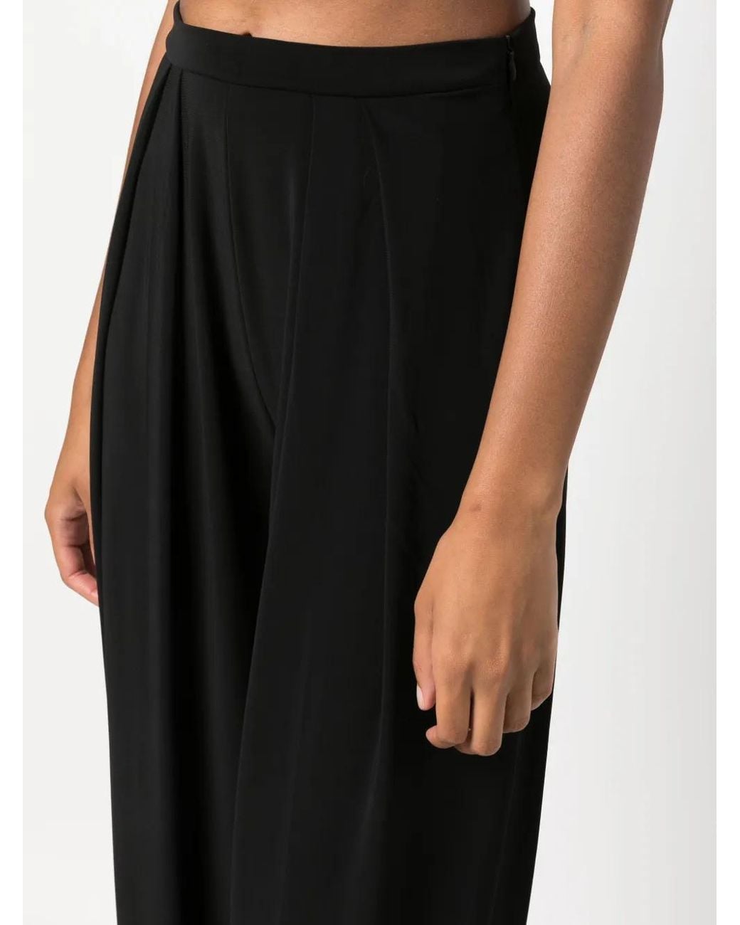 Norma Kamali High Waist Broek in het Black
