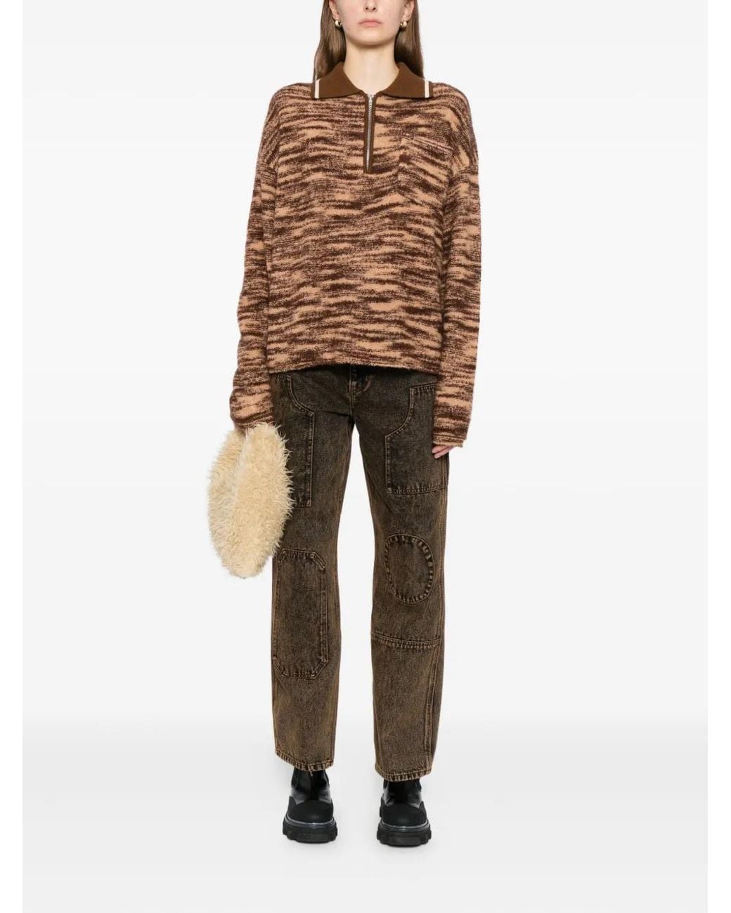 CUDDLEUP Brown Space Dyed Jumper