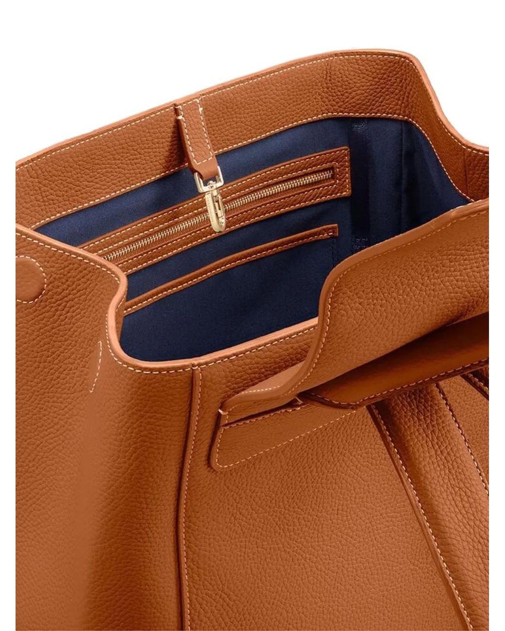 Maison De Sabre Brown Large Leather Backpack