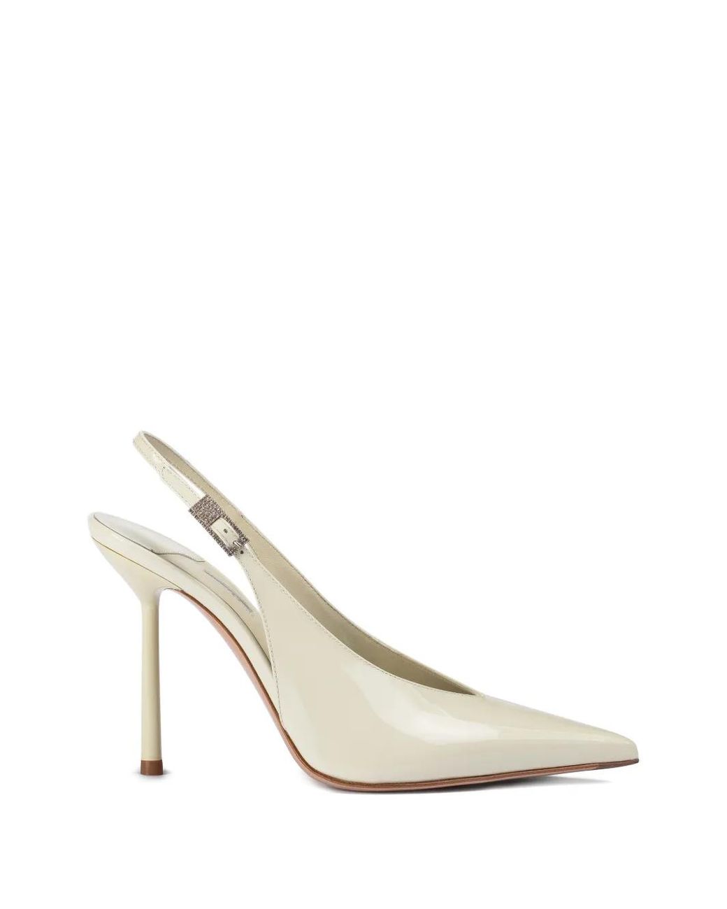 Le Silla White Clivage Slingback Pumps