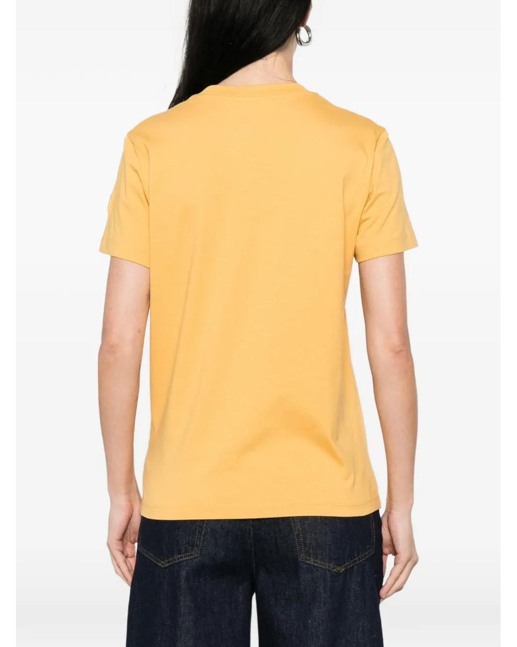 Moncler Orange Crew-Neck T-Shirt