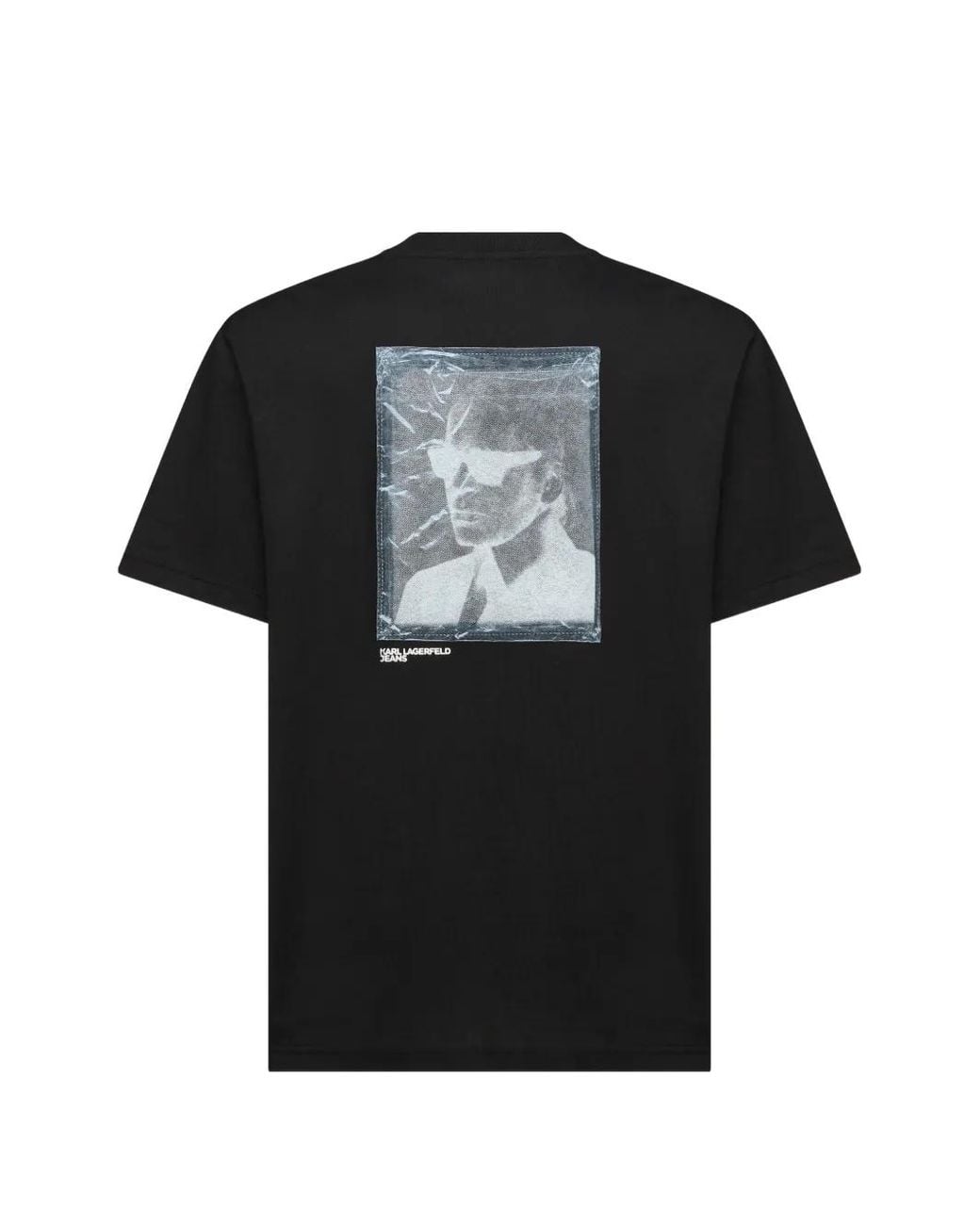 Karl Lagerfeld Black Karl Print T-Shirt for men