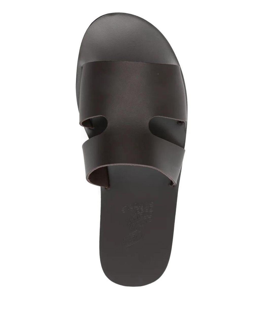 Ancient Greek Sandals Black Apteros Sandals for men