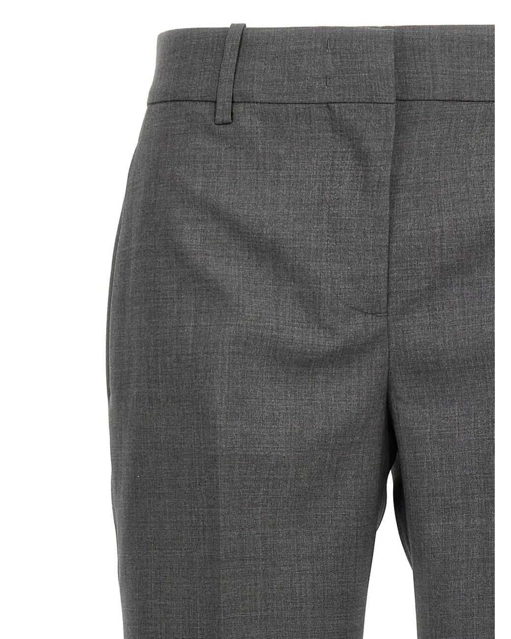 Ermanno Scervino Gray Wool Trousers