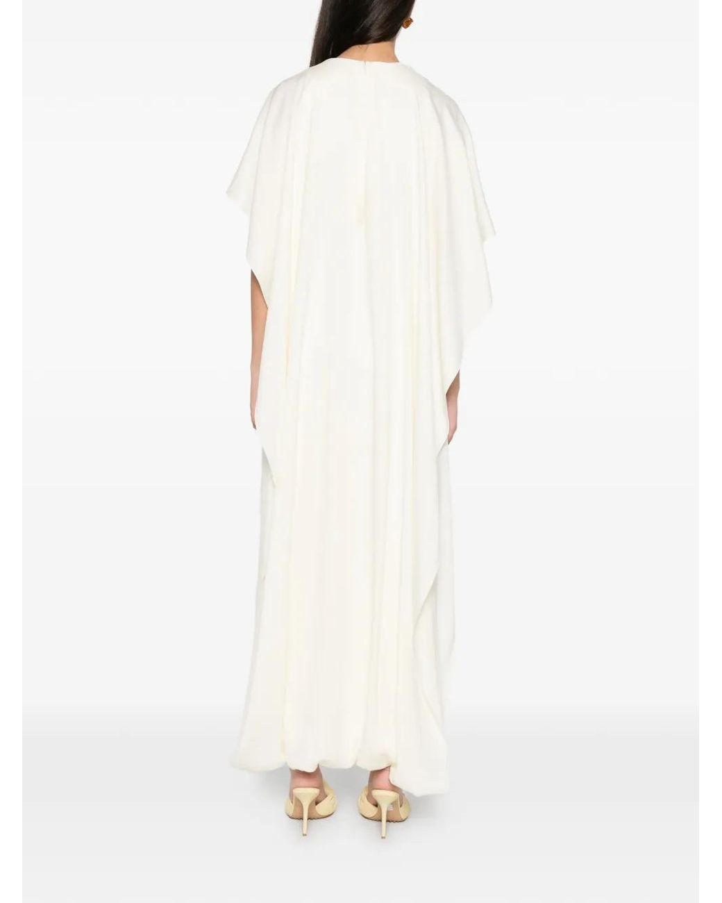 Brandon Maxwell White Lucia Dress