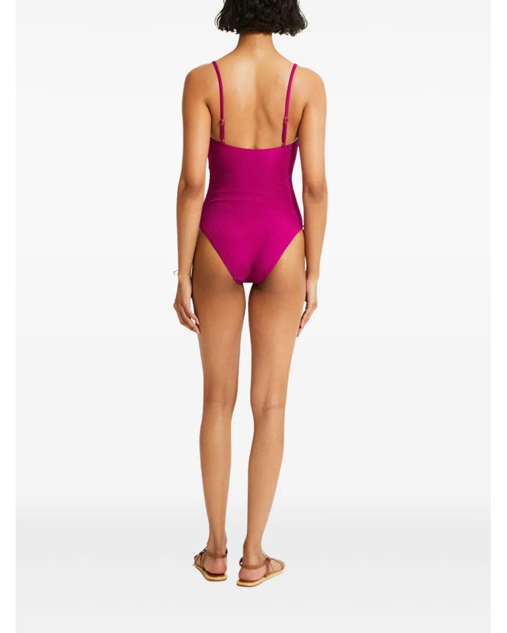 Lemlem Purple Elene Swimsuit