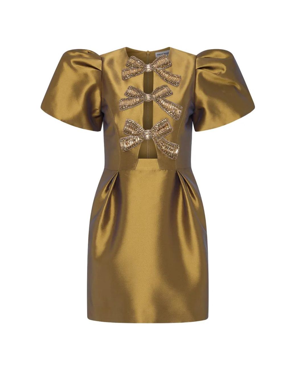 Rebecca Vallance Metallic Venus Mini Dress