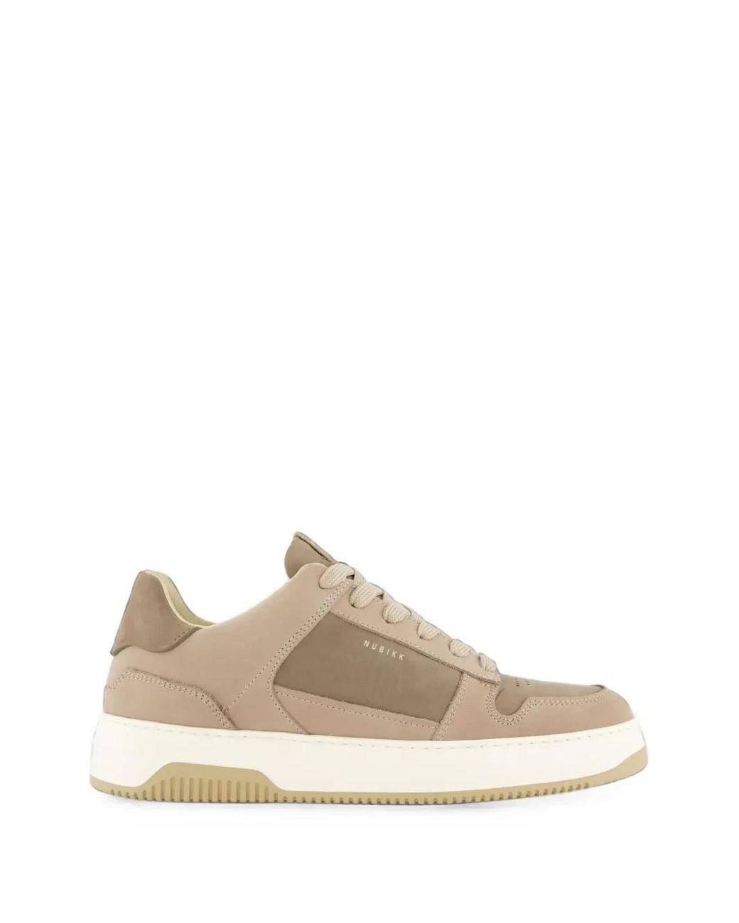 Nubikk White Basket Rae Panelled Sneakers for men
