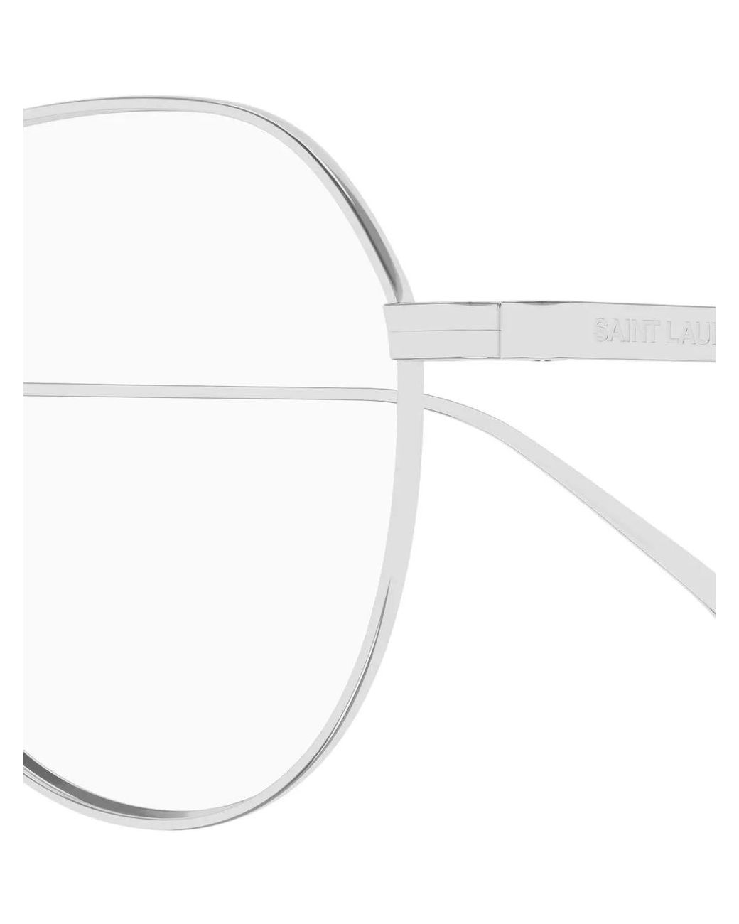 Saint Laurent White Lunettes De Vue À Monture Géométrique for men