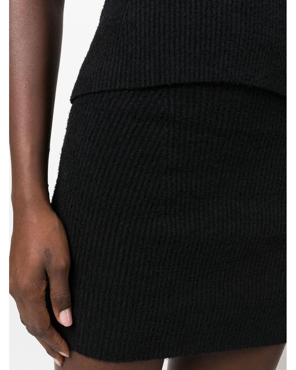 Wardrobe NYC Gebreide Mini-Rok in het Black
