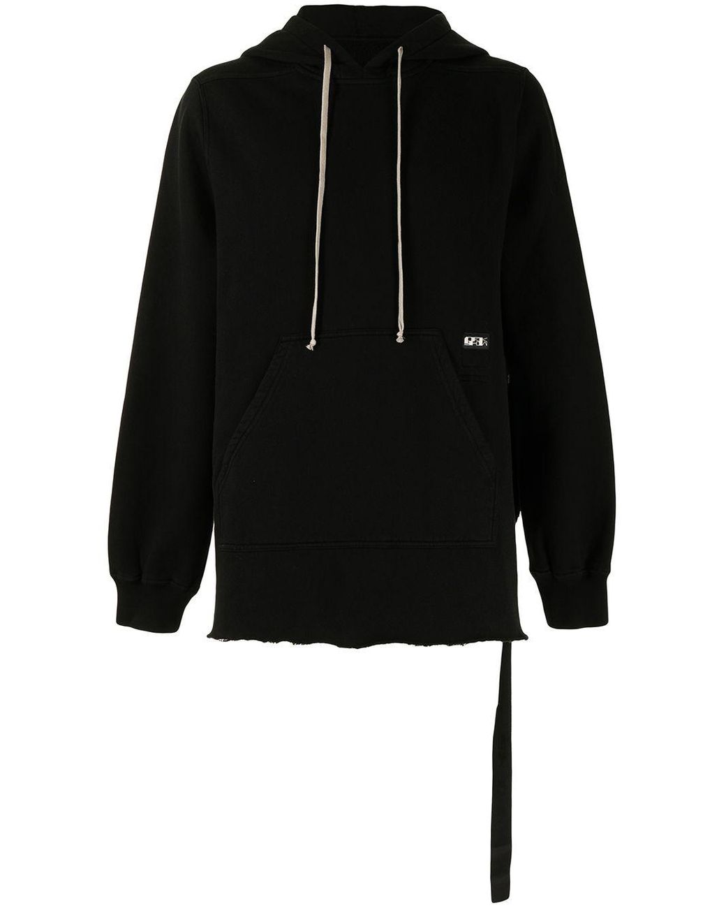 hammill and co raw edge sweat black