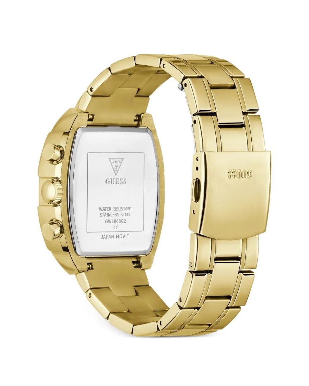 Guess Metallic Tone Analog Watch for men