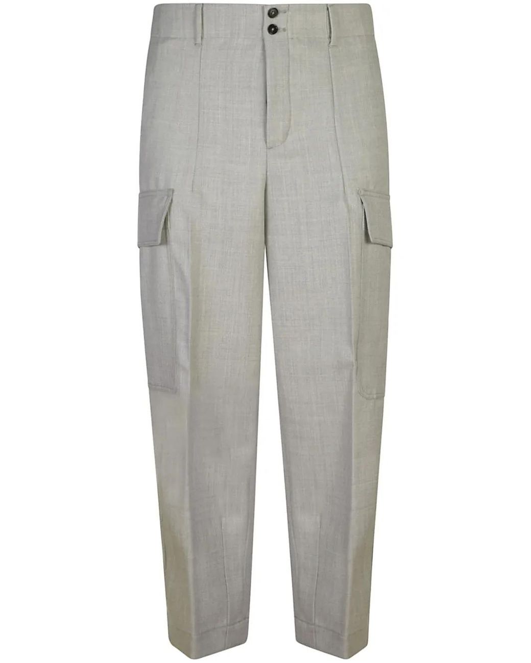 PT Torino Gray Tapered Trousers for men