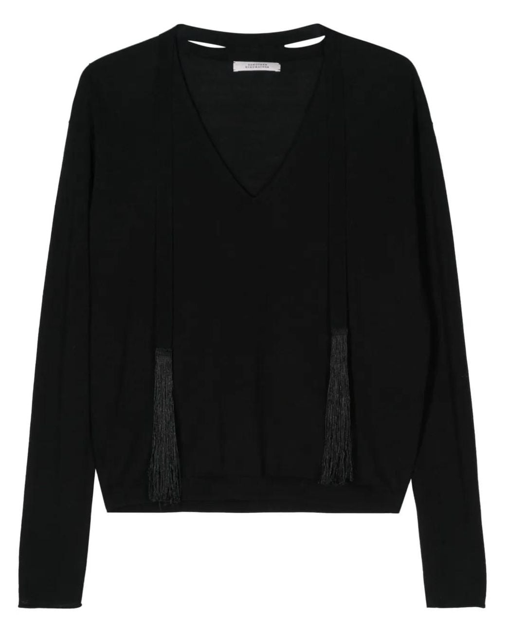 Dorothee Schumacher Black Refined Essentials Fine-Ribbed Jumper