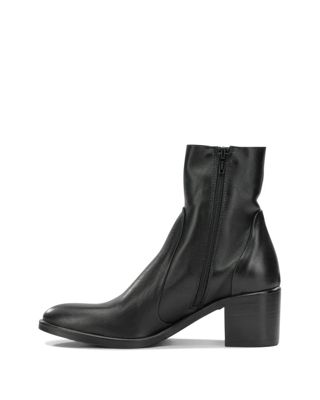 strategia shoes Black Say Leather Ankle Boots
