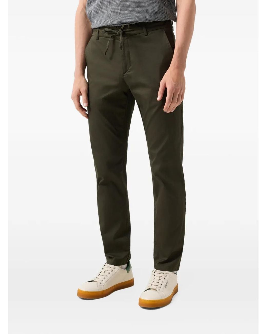 Bogner Green Riley Drawstring-Waist Straight Trousers for men