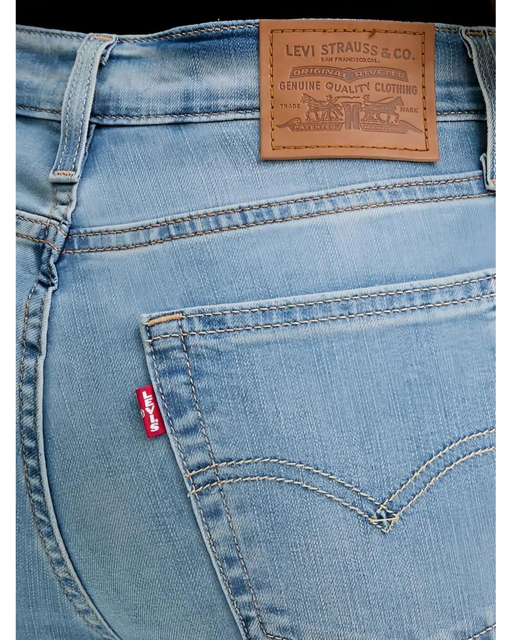 Levi's Blue Raw-Cut Jeans
